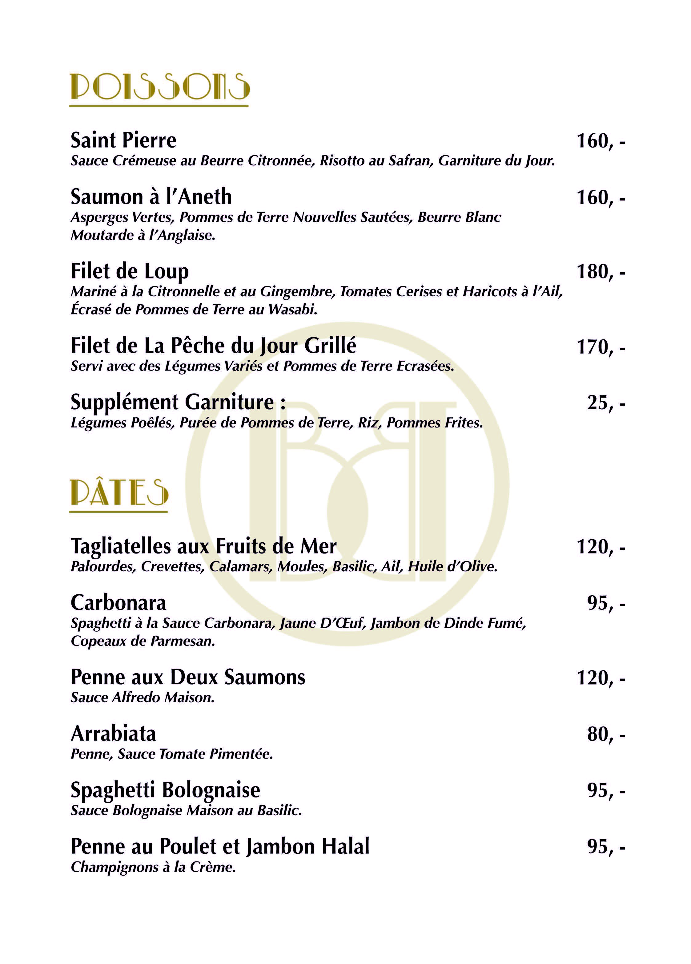 Balthazar Menu Page 3